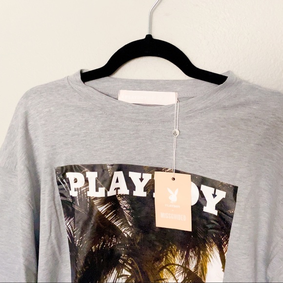 ❌ SOLD ❌ Playboy X Missguided Oversized Tee Size 0 - Picture 6 of 7